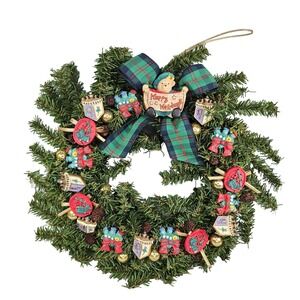 Highland Fling Wreath Vanderbear Family Scottish Dance Collection Xmas 1993 Vtg